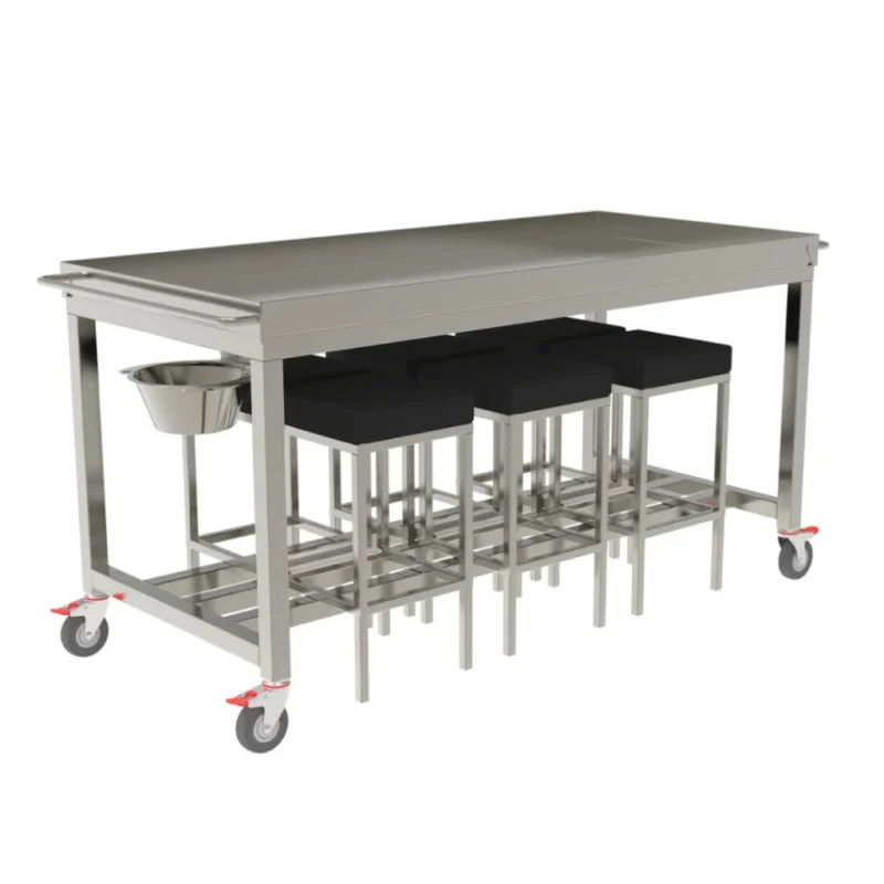 medical equipment supplier Australia VETERINARY MORTUARY TEACHING TROLLEY